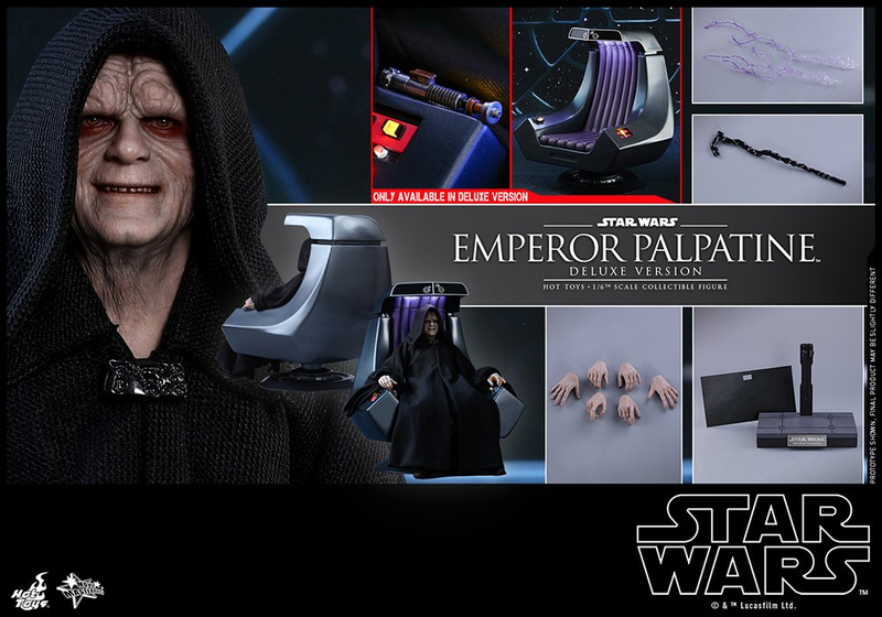 Illustration for article titled La cara de Palpatine en el póster de The Rise of Skywalker es literalmente una foto de un juguete